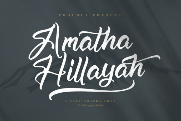 Amatha Hillayah: A Chic Paint Brushed Handwritten Font