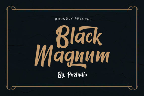 Black Magnum: Strategic Typography for Distinctive Brand Communication
