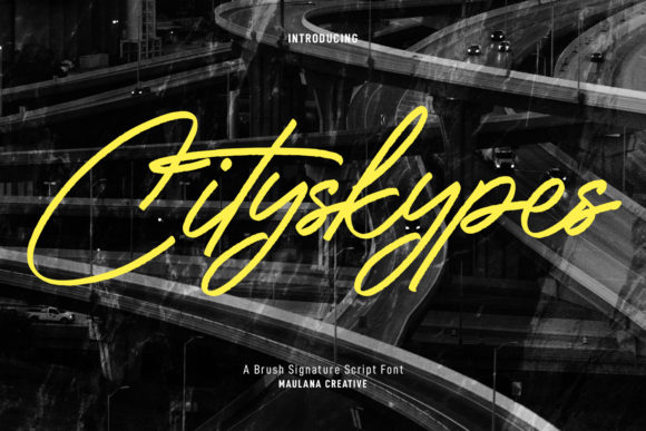 Cityskypes: A Relaxed Signature Font