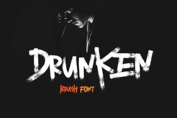 Drunken: The Bold, Textured Display Font for Modern Design