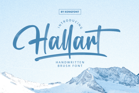 Hallart: Elevating Design with Modern Brush Typography