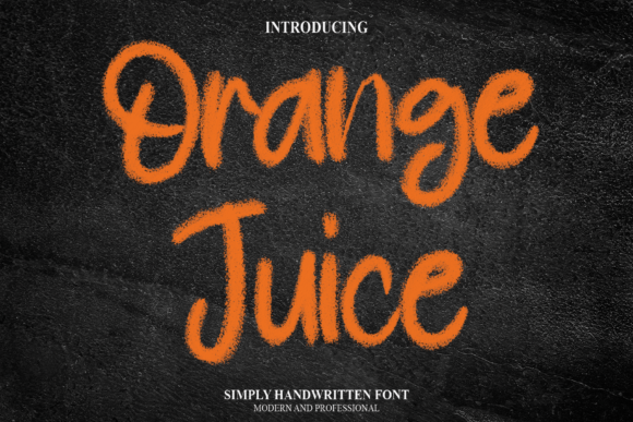 Orange Juice: The Handwritten Font That Brings Warmth to Your Designs