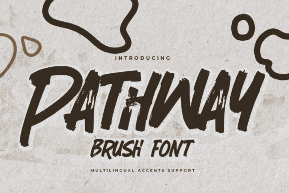 Pathway: The Brushed Display Font That Brings Urban Edge to Your Brand