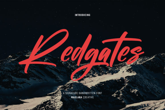 Redgates: A Bold Script for Creative Branding