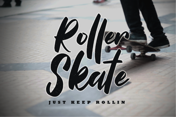 Roller Skate: A Trendy Paint Brushed Script Font