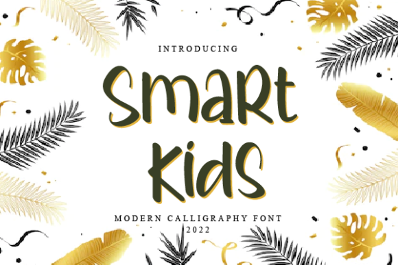 Smart Kids: Elevating Your Brand with Chic Brushed Script Typography