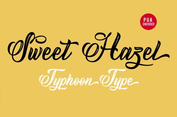 Sweet Hazel: Elevating Brand Identity with Delicate Brushed Script Typography