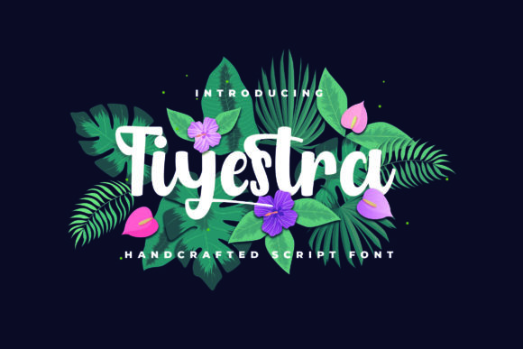 Tiyestra: A Paint-Brushed Script for Authentic Design