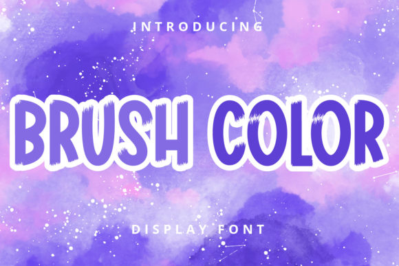 Unleashing Creativity with Brush Color: The Friendly Display Font That Paints a Picture