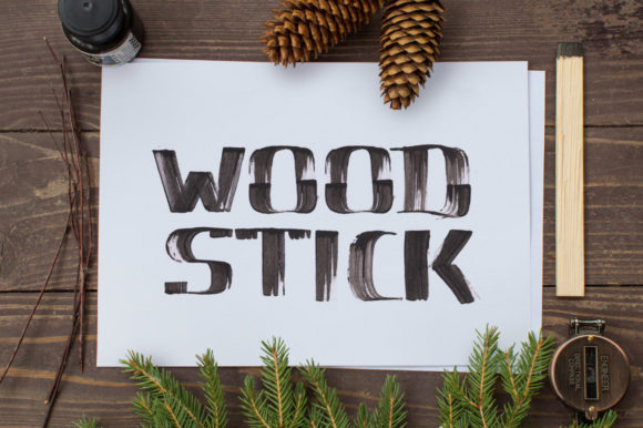 Wood Stick: A Bold Display Font for Dynamic Design Workflows